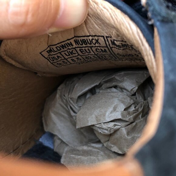 VIONIC Baldwin Nubuck Leather Shoes 9.5 Men's Black Lace Up Sneakers - Picture 10 of 11